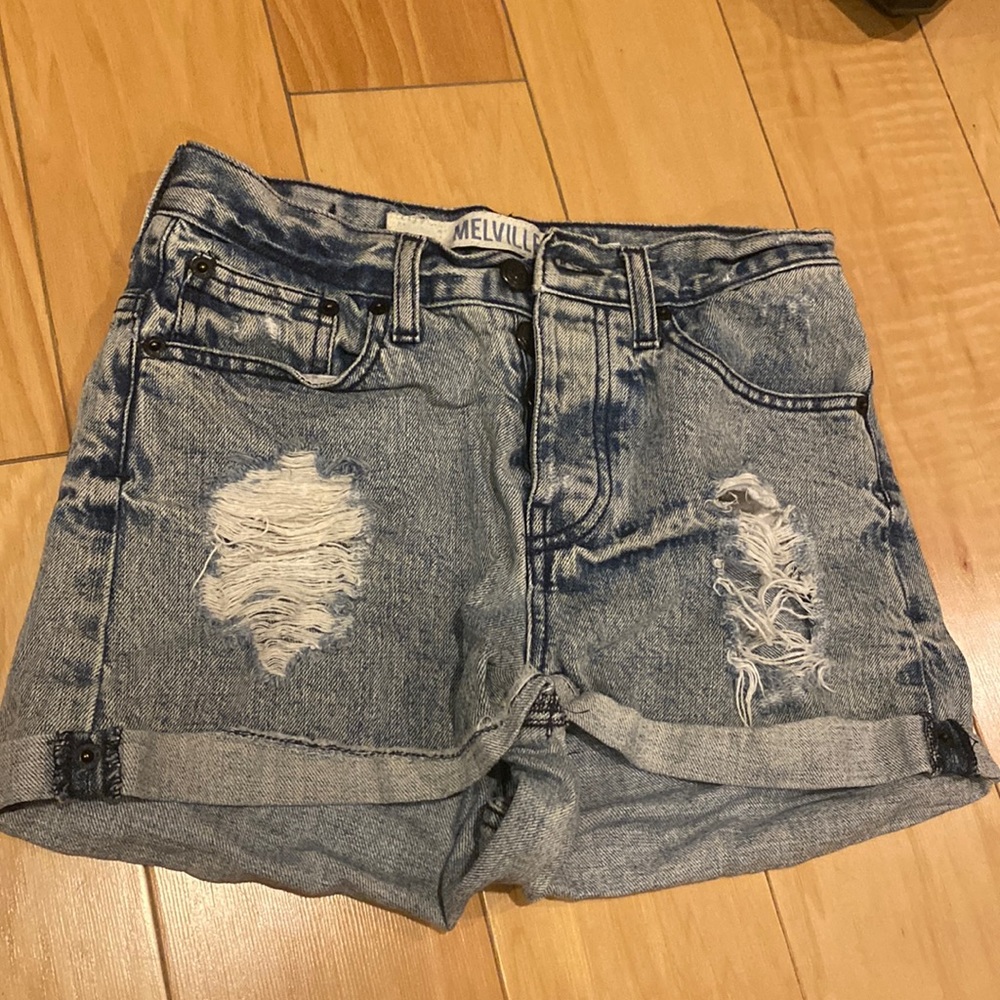 Brandy Melville hi-rise jean shorts